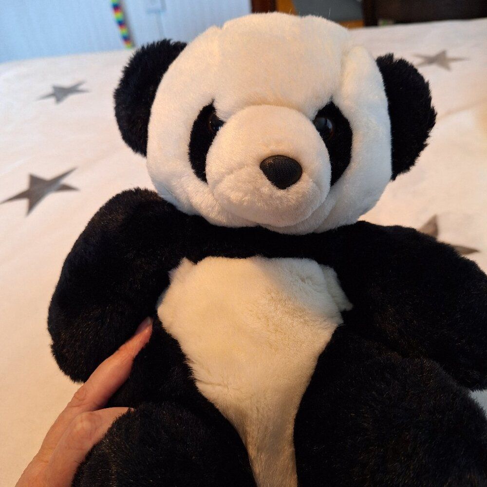 Playful Pals Panda Bear‎ Plush Mervyns Exclusive Made in Korea 10"